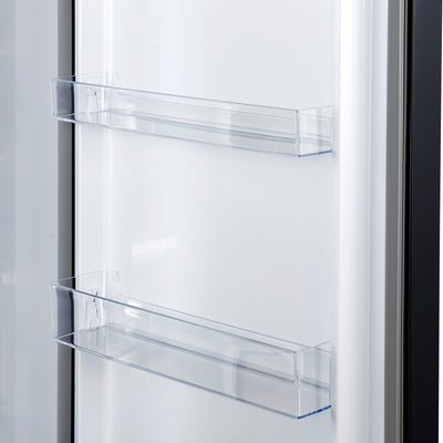 Forno Maderno 2-28-Inch Wide Convertible Refrigerator/Freezer in Black, Decorative Trim, 27.2 cu.ft, 84-Inch High, ENERGY STAR Certified