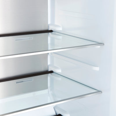 Forno Maderno 2-28-Inch Wide Convertible Refrigerator/Freezer in Black, Decorative Trim, 27.2 cu.ft, 84-Inch High, ENERGY STAR Certified