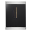Forno Maderno 2-28-Inch Wide Convertible Refrigerator/Freezer in Black, Decorative Trim, 27.2 cu.ft, 84-Inch High, ENERGY STAR Certified