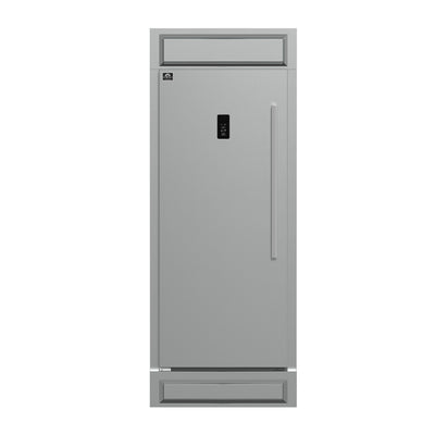 Forno Fortezza 32 Inch Left-Swing Freezer with Trim Kit, Stainless Steel, with Automatic Ice Maker