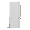 Forno Milano 2-Piece 62-Inch Freestanding Dual Bottom Freezer Refrigerator, White – 34.4 cu.ft, Touch Control, Ice Maker