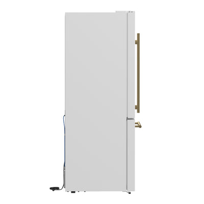 Forno Milano 2-Piece 62-Inch Freestanding Dual Bottom Freezer Refrigerator, White – 34.4 cu.ft, Touch Control, Ice Maker