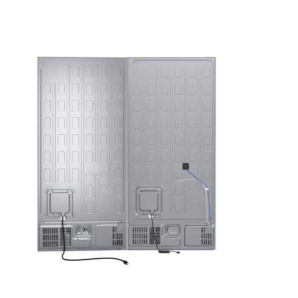Forno Milano 2-Piece 62-Inch Freestanding Dual Bottom Freezer Refrigerator, Stainless Steel – 34.4 cu.ft, Touch Control, Ice Maker