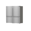 Forno Milano 2-Piece 62-Inch Freestanding Dual Bottom Freezer Refrigerator, Stainless Steel – 34.4 cu.ft, Touch Control, Ice Maker