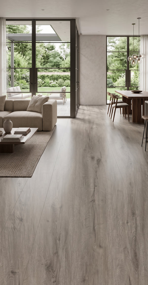 Waterproof SPC Luxury Vinyl Plank Flooring – 12-Mil Wear Layer, Click-Lock, Scratch & Stain Resistant for DIY Installation