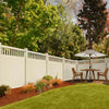 CheryLife 6’ x 6’ Vinyl Semi-Private Fence – Sand - Denver Series