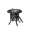 Patio Bistro Table, Round Ice Bucket Table Aluminum