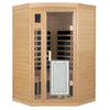 Two persons Hemlock Two-person Far Infrared Corner Indoor Sauna Room