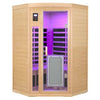 Two persons Hemlock Two-person Far Infrared Corner Indoor Sauna Room