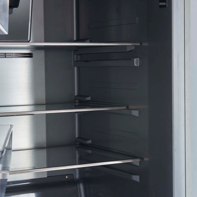 Forno Fortezza 28 Inch Left-Swing Freezer, Stainless Steel with Automatic Ice Maker