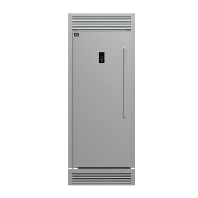 Forno Fortezza 32 Inch Left-Swing Freezer with Standard Trim Grill, Stainless Steel, with Automatic Ice Maker