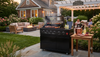 Cherylife 46-Inch 4-Burner Propane Gas Grill – Black Stainless Steel Outdoor Kitchen Island with Side Burner, Modular Design