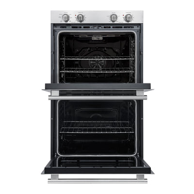 Forno Vomero 30-Inch Double Wall Oven, Stainless Steel, 10 cu.ft Total Capacity, 7100W Convection, Mechanical Controls, Self-Cleaning Function