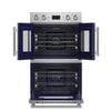 Forno Gallico 30-Inch Electric French Door Double Oven, Stainless Steel, Convection Cooking, Touch Control Panel, Self-Cleaning Function