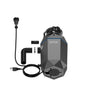 FORNO ACQUA BrightDIAMOND Black Onyx 3/4HP Super Quiet Garbage Disposal Corded with Motion Sensor Cabinet Light & Pre-Wired Air Switch