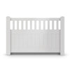 CheryLife 6’ x 4’ Vinyl Semi-Private Fence – White - Denver Series