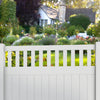CheryLife 6’ x 4’ Vinyl Semi-Private Fence – White - Denver Series