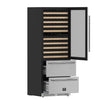 Forno Celano 30-Inch Dual Zone Wine Cooler and Beverage Cooler, 21.3 cu.ft, Stainless Steel