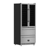 Forno Campania 32-Inch Wine Cooler, Stainless Steel, Dual Wine Zones, Two Beverage Drawers, 17.7 cu.ft