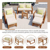 Outdoor Patio Wood 6-Piece Conversation Set - Chery Tile Inc.