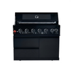 Cherylife 43-Inch 6-Burner Propane Gas Grill – 85,000 BTU Black Stainless Steel Outdoor Kitchen Island with Side Burner & Storage