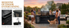Cherylife 82-Inch 6-Burner 85,000 BTU Deluxe Gas Grill Island – Outdoor Kitchen with Wine Cooler, Refrigerator, Rotisserie, Marble Countertops & Sink