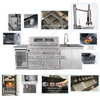 Cherylife 85-Inch 6-Burner 85,000 BTU Gas Grill Island – Outdoor Kitchen with Wine Cooler, Refrigerator, Rotisserie, Granite Countertops & Storage