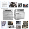 Cherylife 85-Inch 6-Burner 85,000 BTU Gas Grill Island – Outdoor Kitchen with Wine Cooler, Refrigerator, Rotisserie, Granite Countertops & Storage