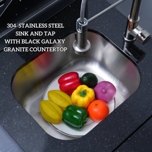 CheryLife 46-Inch 4-Burner 72000 BTU Deluxe Stainless Steel Gas Outdoor Kitchen Bar Barbecue Island Grill + Wine Cooler Compact Refrigerator + Rotisserie + Granite Countertops + Storage Cabinets & Drawers