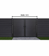CheryLife 6 ft/10 ft. W x 6 ft. H WPC Composite Double Gate Kit