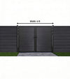 CheryLife 6 ft/10 ft. W x 6 ft. H WPC Composite Double Gate Kit