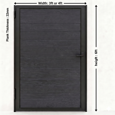 CheryLife 3 ft/4 ft. W x 6 ft. H WPC Fence Gate Single