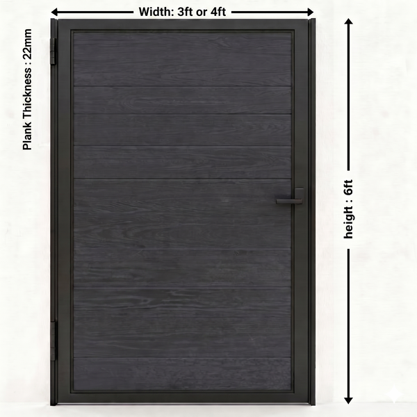 CheryLife 3 ft/4 ft. W x 6 ft. H WPC Fence Gate Single