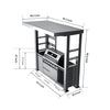 CheryLife 94-Inch 6-Burner 85000 BTU Outdoor Kitchen Gas Grill - 304 Stainless Steel BBQ Island with Wine Cooler, Fridge, Granite Countertops & Rotisserie