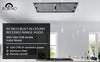 FORNO Arezzo 44-Inch Recessed Ceiling Range Hood, Dual Motors, 1200 CFM, Hybrid Filters, Remote Control