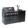 CheryLife 65-Inch 4-Burner Propane Gas Grill | 304 Marine Grade Stainless Steel Outdoor Kitchen Island BBQ w/ Side Burner & Rotisserie