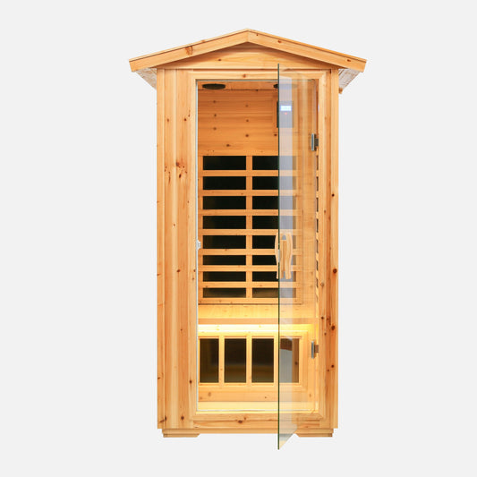 1 Person Outdoor Infrared Sauna Room - Cherylife.