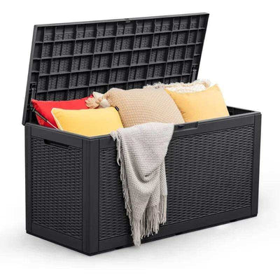 100 Gallon Outdoor Storage Deck Box Resin - Cherylife.