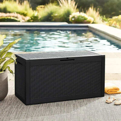 100 Gallon Outdoor Storage Deck Box Resin - Cherylife.