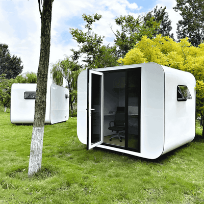 Modern Tiny Office Apple Cabin 10ft